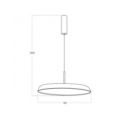 CLARA PENDANT 60 CCT SWITCH DIMM 	AZ5816  AZZARDO